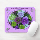 Tapis De Souris Bouquet d'Alma Fleurit Violet (Avec souris)