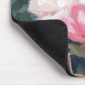 Tapis De Souris Bouquet d'aquarelle rose Peonés (Coin)