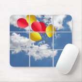 Tapis De Souris bouquet de ballons dans le ciel (Avec souris)