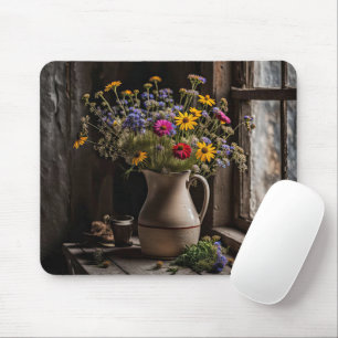 Tapis De Souris Bouquet de fleurs sauvages vintage