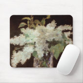 Tapis De Souris Bouquet de Lilacs de Manet - Mousepad (Avec souris)