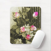 Tapis De Souris Bouquet de mariage vintage (Avec souris)
