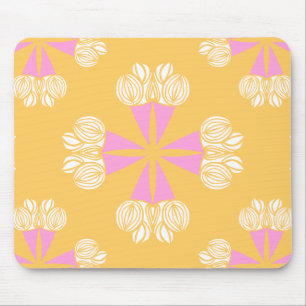 Tapis De Souris Bouquet d'été audacieux sur fond doré