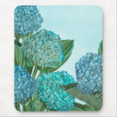 Tapis De Souris Bouquet d'été Blue Hydrangea (Devant)