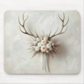 Tapis De Souris Bouquet et Antlers de cerfs (Devant)