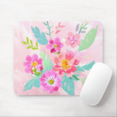 Tapis De Souris Bouquet floral coloré (Avec souris)