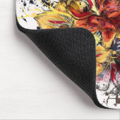 Tapis De Souris Bouquet floral contemporain (Coin)