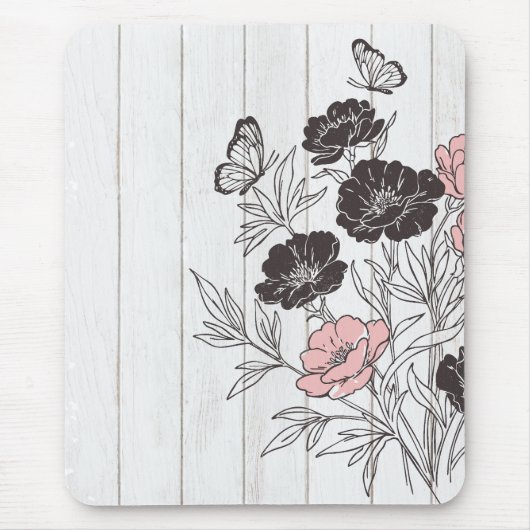 Tapis De Souris Bouquet papillon (Devant)