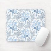 Tapis De Souris Bouquet Pearl's bleu et blanc (Avec souris)