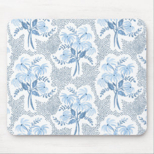 Tapis De Souris Bouquet Pearl's bleu et blanc