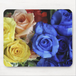 Tapis De Souris Bouquets de roses fraîches assortis