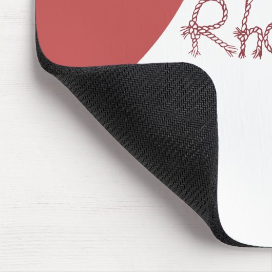 Tapis De Souris Bourgogne et blanc (Coin)