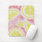 Tapis De Souris Bousepad de citrons roses (Avec souris)
