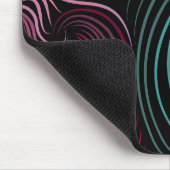 Tapis De Souris Bousepad moderne, noir, coloré (Coin)