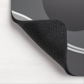 Tapis De Souris Bousepad moderne, noir, gris, abstrait (Coin)