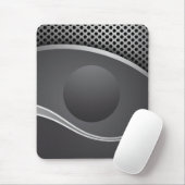 Tapis De Souris Bousepad moderne, noir, gris, abstrait (Avec souris)