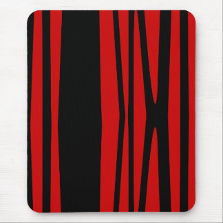 Tapis De Souris Bousepad moderne, noir, rouge, abstrait