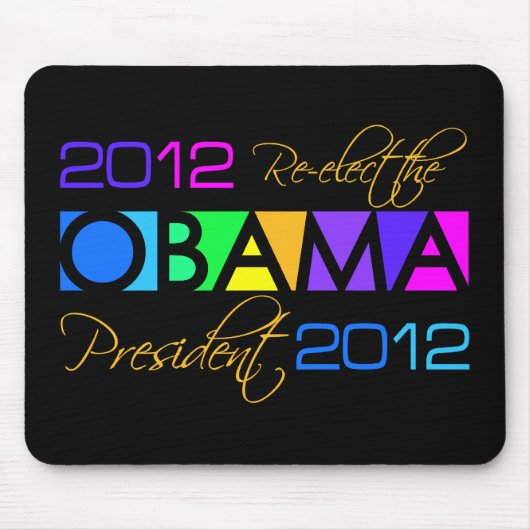 Tapis De Souris Bousepad OBAMA 2012 (Devant)