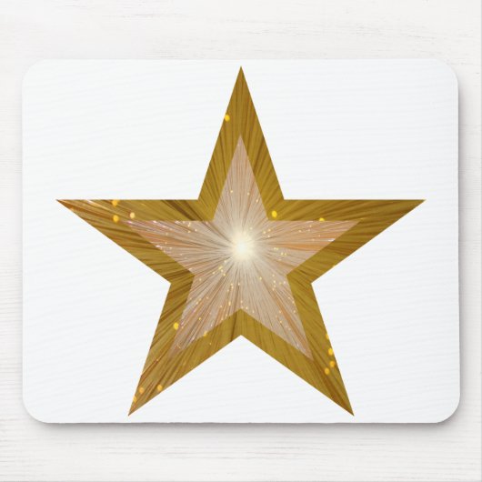Tapis De Souris Bousepée Gold Star blanc (Devant)