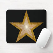 Tapis De Souris Bousepée Gold Star noir (Avec souris)