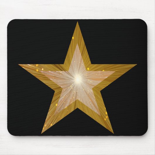 Tapis De Souris Bousepée Gold Star noir (Devant)