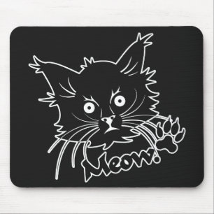 Tapis De Souris Bousepée personnalisée Black Cat