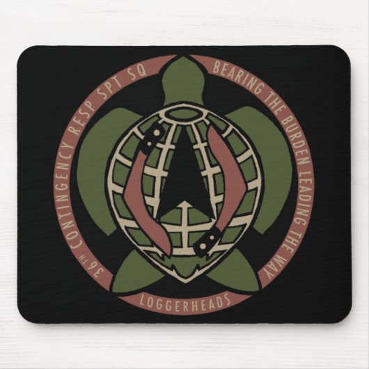 Tapis De Souris Bousepée plate à tête de geron (Devant)