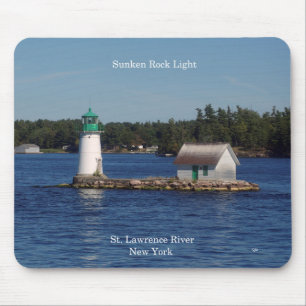 Tapis De Souris Bousepée Sunken Rock Light