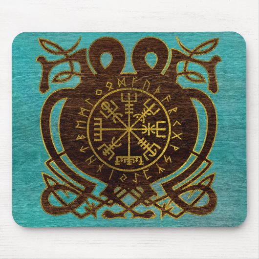 Tapis De Souris Boussole de navigation de Vegvisir - de Viking (Devant)