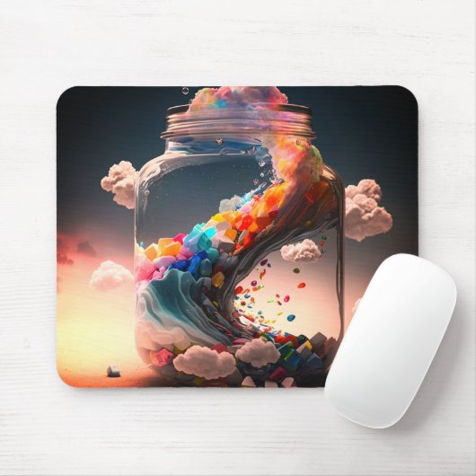 Tapis De Souris Bouteille d'Artsy (Avec souris)