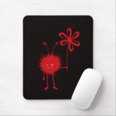 Tapis De Souris Bouteille de fleur malin mousepad (Avec souris)