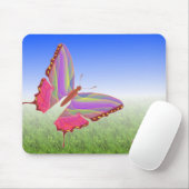 Tapis De Souris Bouteille papillon unique (Avec souris)