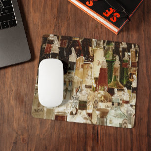 Tapis De Souris Bouteilles de liqueur Mousepad