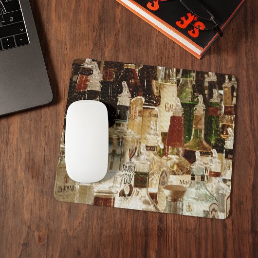 Tapis De Souris Bouteilles de liqueur Mousepad