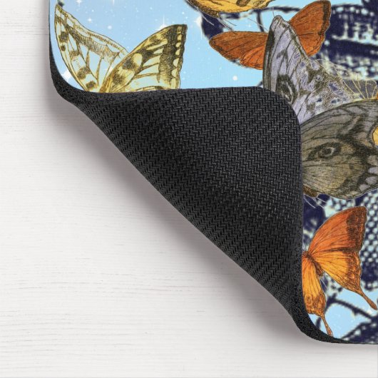TAPIS DE SOURIS BOUTEILLES ET ANCIENNE LACE MOTIF MOUSE PAD (Coin)