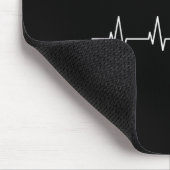 Tapis De Souris Bouton cardiaque du chat (Coin)