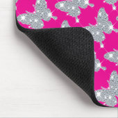 Tapis De Souris Bouton Diamond Faux rose vif et marquant (Coin)