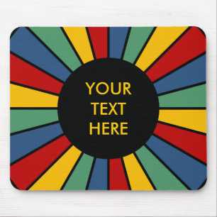 Tapis De Souris BOUTON RAYS I + votre photo, texte, monogramme