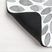 Tapis De Souris Boutons de brosse d'aquarelle - noir et blanc (Coin)