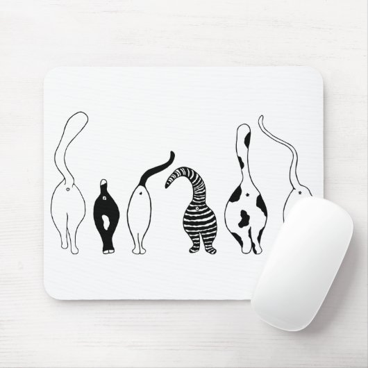 Tapis De Souris Boutons de chat (Avec souris)