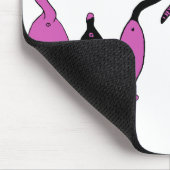 Tapis De Souris Boutons de chat violet (Coin)