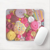 Tapis De Souris Boutons de couleur de plage (Avec souris)