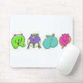 Tapis De Souris Boutons de hamster colorés (Avec souris)