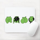 Tapis De Souris Boutons de hamster vert (Avec souris)