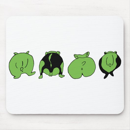 Tapis De Souris Boutons de hamster vert (Devant)