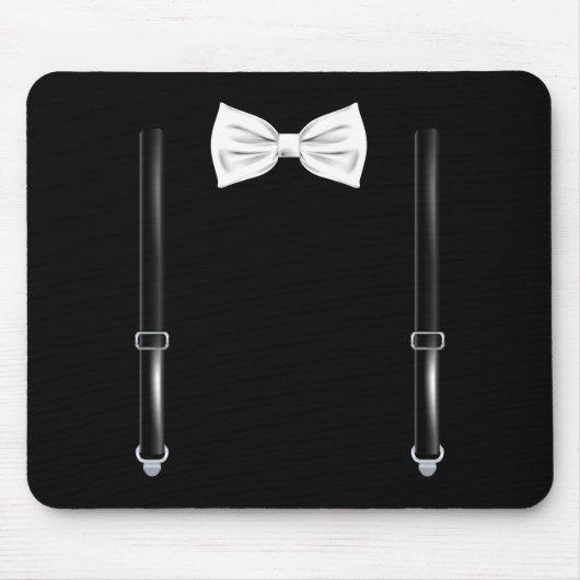 Tapis De Souris Bow Tie With Suspenders Funny Wedding And Special (Devant)