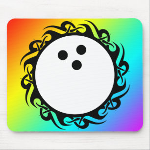 Tapis De Souris bowling arc-en-ciel