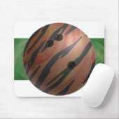 Tapis De Souris Bowling Ball Tiger Orange (Avec souris)