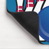 Tapis De Souris Bowling Design Mousepad (Coin)