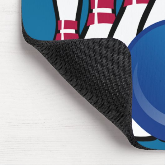Tapis De Souris Bowling Design Mousepad (Coin)